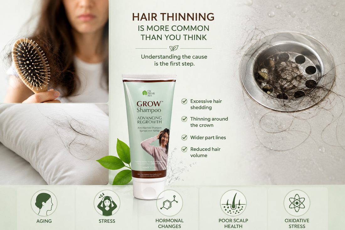 WHAT CAUSES HAIR THINNING? (AND WHAT YOU CAN DO ABOUT IT)