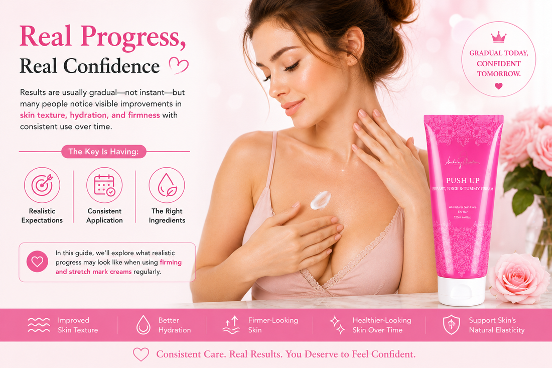 REAL RESULTS: BEFORE & AFTER USING FIRMING & STRETCH MARK CREAMS